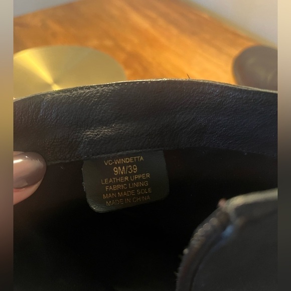 Vince Camuto studded leather black booties - Picture 11 of 12